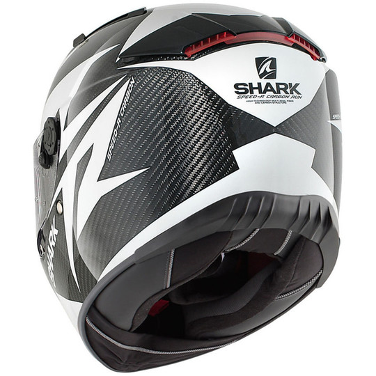 Integral Motorrad Helm Shark SPEED-R 2 Kohlenstoff-Kohlenstoff-Run Gelb