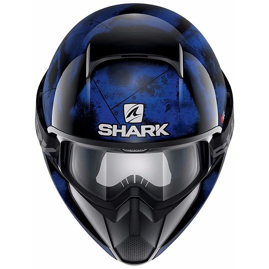 Integral Motorrad-Sturzhelm Shark Vancore Flare Schwarz Blau 