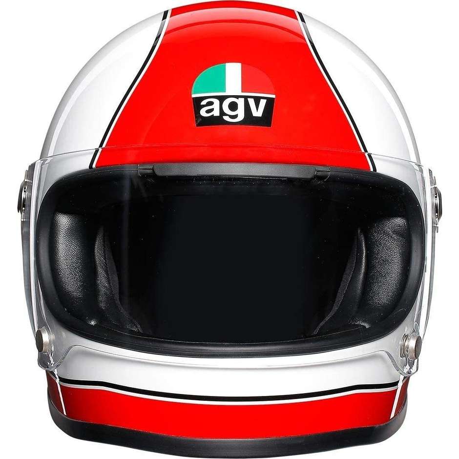 Integral Motorradhelm AGV AGV Super-Legende X3000 Multi Rot Weiß