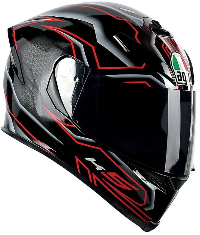 agv k5 deep Face Shield Uv-Protected for K1, K1S, K3SV, K5, K5S Helmet Shield Visor Windshield (Revo Red-Day use only) : Automotive Uncompromising comfort is provided by the soft Integral Motorcycle Helmet Agv K-5