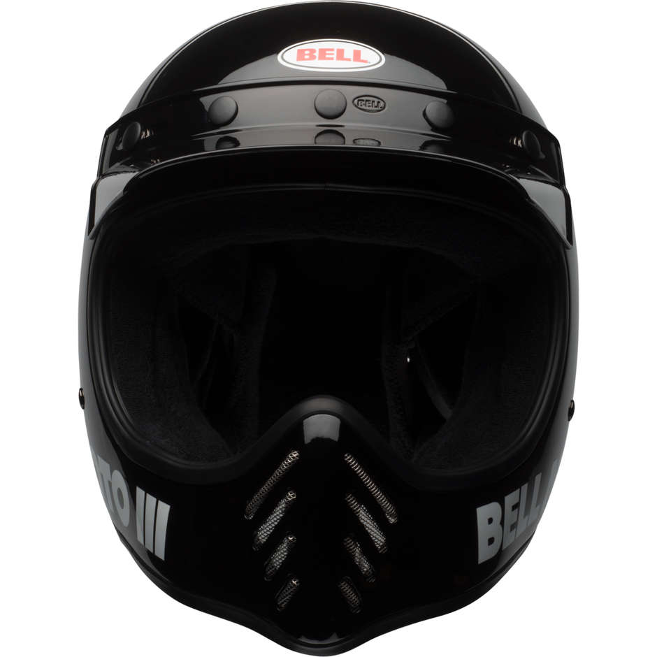 Integral Motorradhelm Bell MOTO 3 CLASSIC Glossy Black