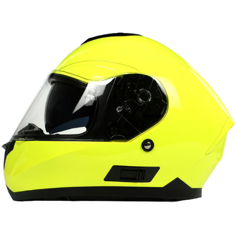 Integral Motorradhelm BHR 814 Doppelvisier Einfarbig Gelb Fluo
