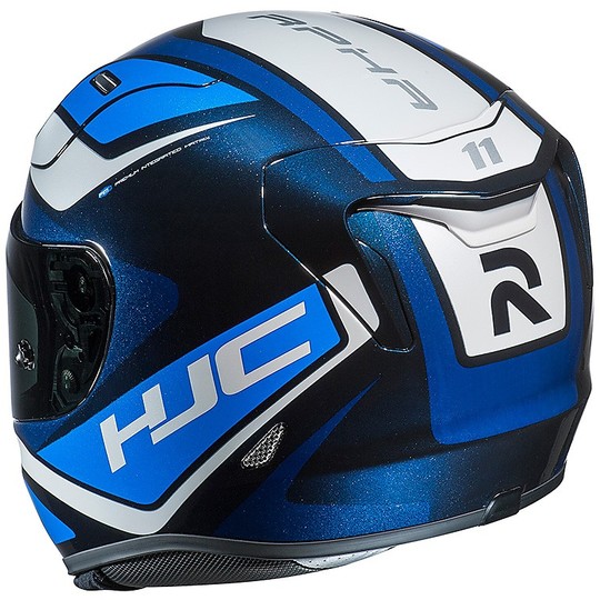 Integral Motorradhelm Hjc RPHA 11 Scona MC2 Schwarz Weiß Blau