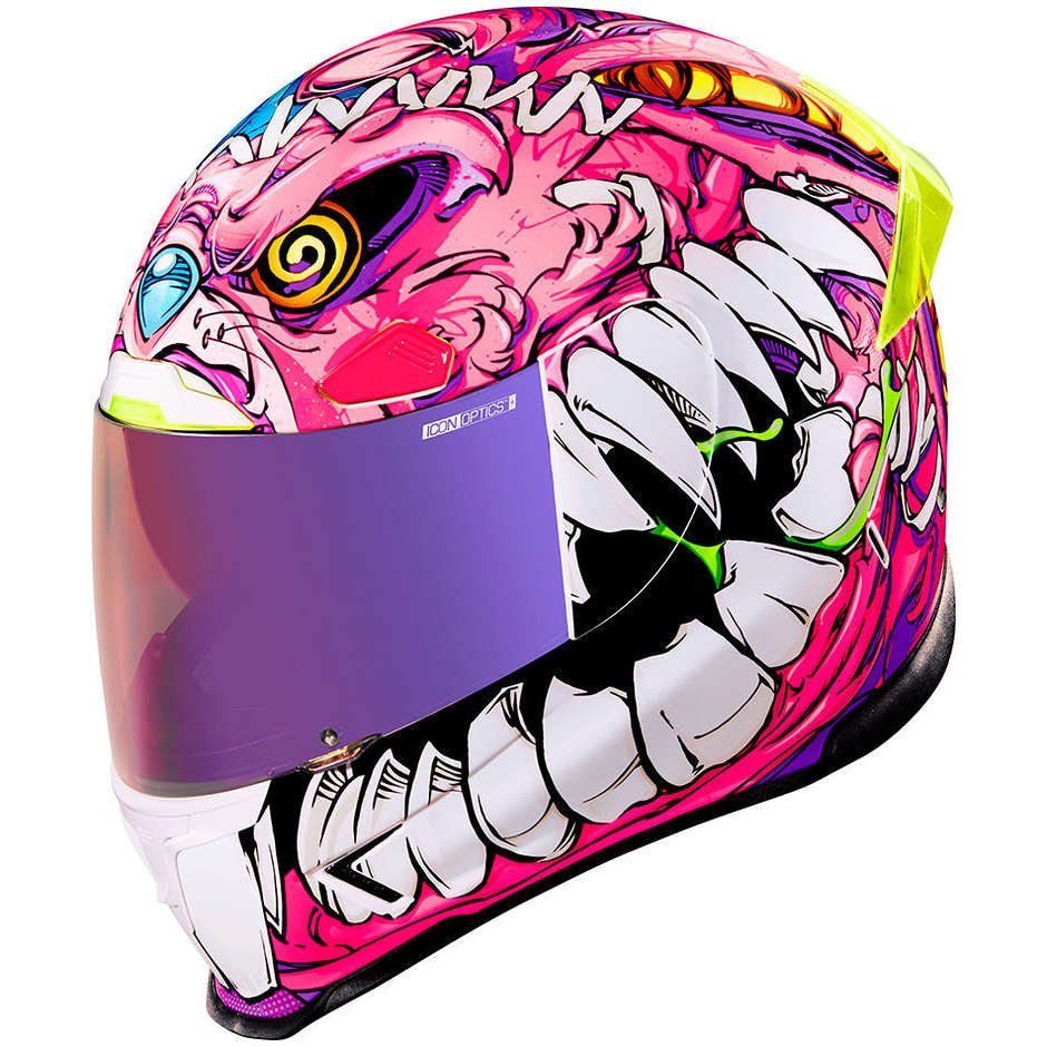 Integral Motorradhelm Icon AIRFRAME PRO BEASTIE BUNNY Pink