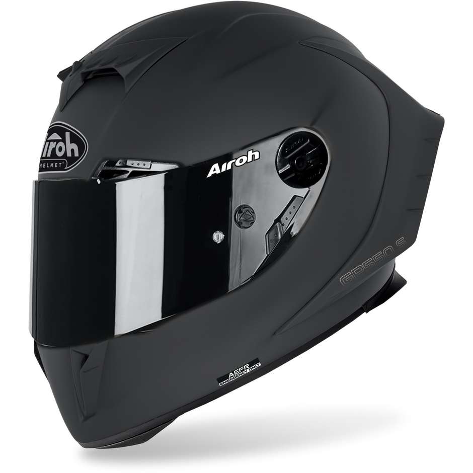 Integral Motorradhelm in Airoh Fiber GP550 S Farbe Dunkelgrau Opak