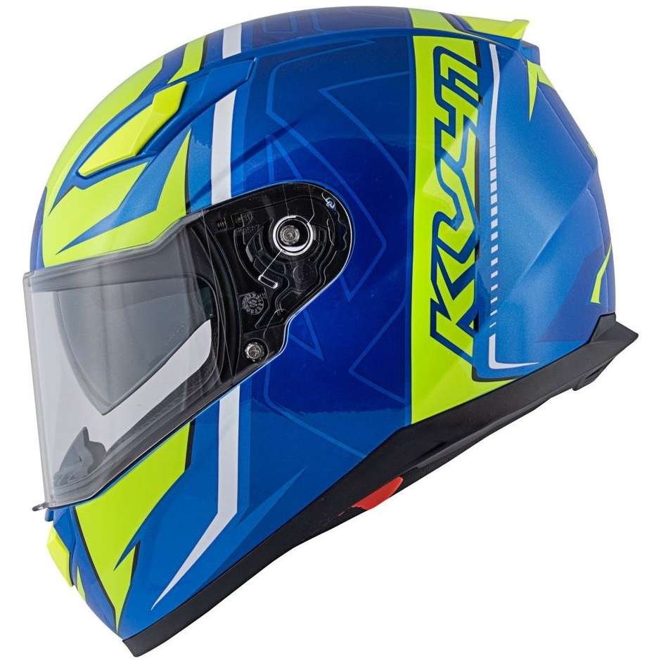 Integral Motorradhelm Kappa KV-41 Dallas Simple Blau Gelb