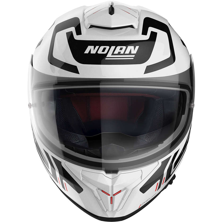 Integral Motorradhelm Nolan N80.8 ALLY N-Com 052 Weißmetall