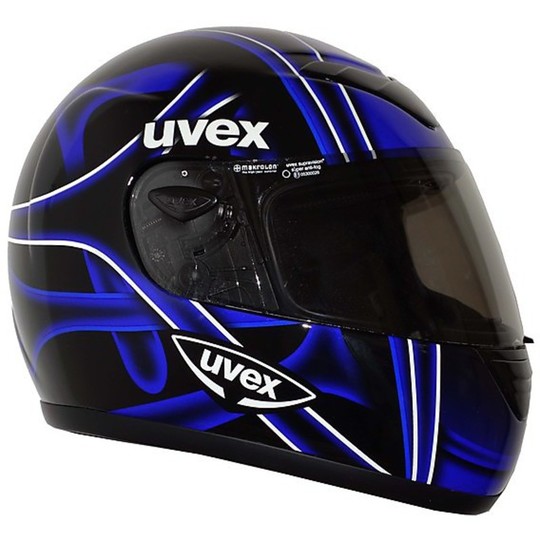 Integral Motorradhelm UVEX Rs 737 Schwarz-Blau Fiber