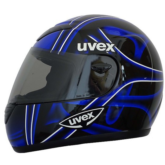Integral Motorradhelm UVEX Rs 737 Schwarz-Blau Fiber