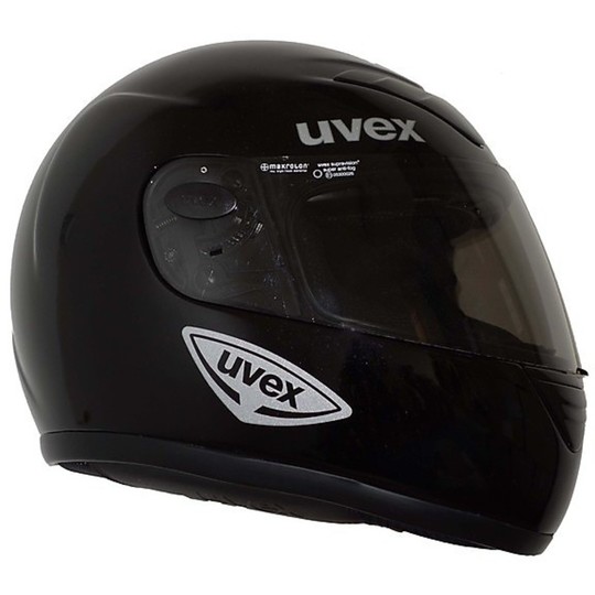 Integral Motorradhelm Uvex V1 Fiber Schwarz Glossy Tricomposita
