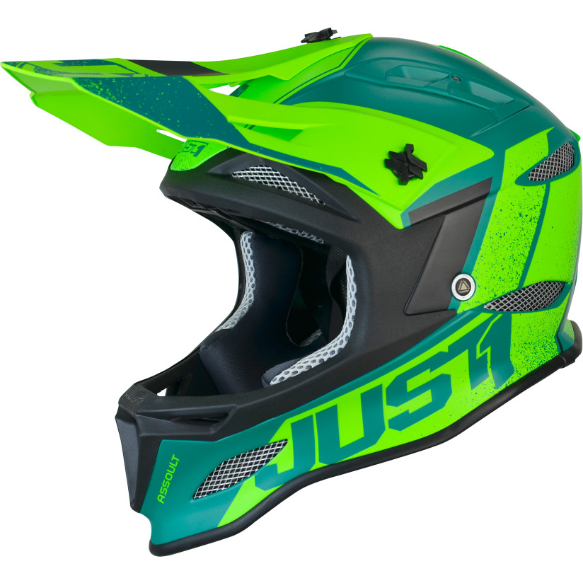 Integral MTB Bike Helmet DownHill Just1 JHD + MIPS ASSAULT Matt Green