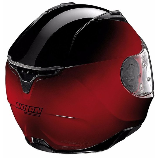 Integral Nolan Helmet N87 Fade N-Com 037 Cherry Red