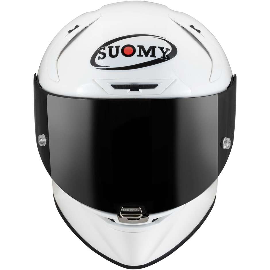 Integral Racing Moto Helm Suomy SR-GP PLAIN PEARL Weiß