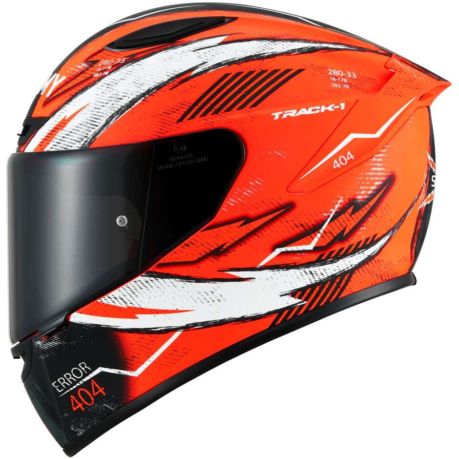 Integral Racing Moto Helm Suomy TRACK-1 404 Matt Orange Fluo
