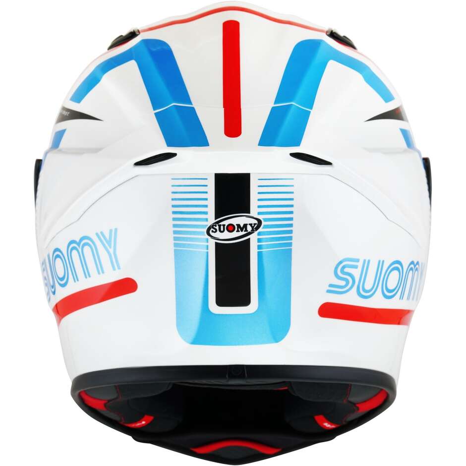Integral Racing Moto Helm Suomy TRACK-1 NINETY SEVEN Weiß Rot