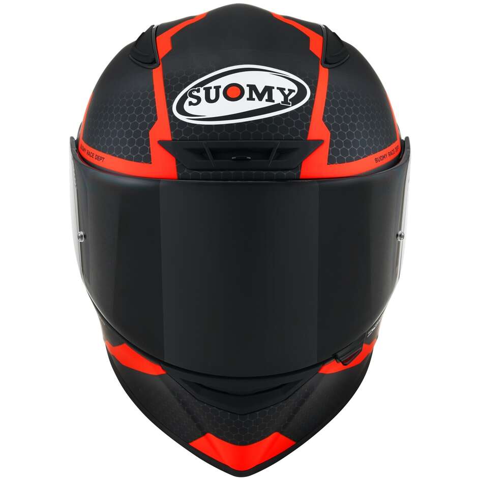 Integral Racing Moto Helm Suomy TRACK-1 REACTION Matt Anthrazit Rot