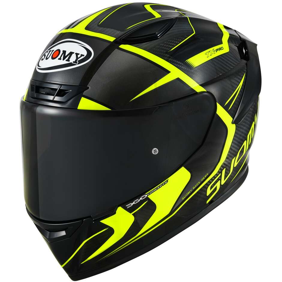 Integral Racing Moto Helm Suomy TX-PRO ADVANCE Gelb Fluo