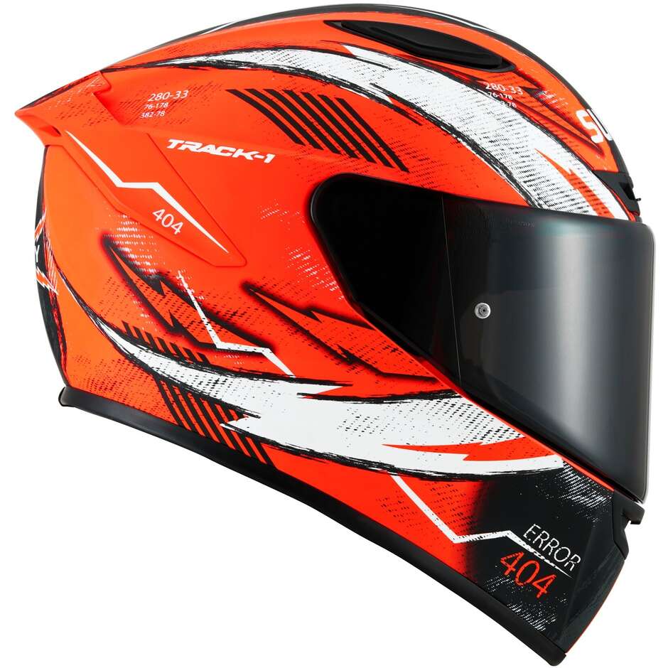 Integral Racing Moto Helmet Suomy TRACK-1 404 Matt Orange Fluo
