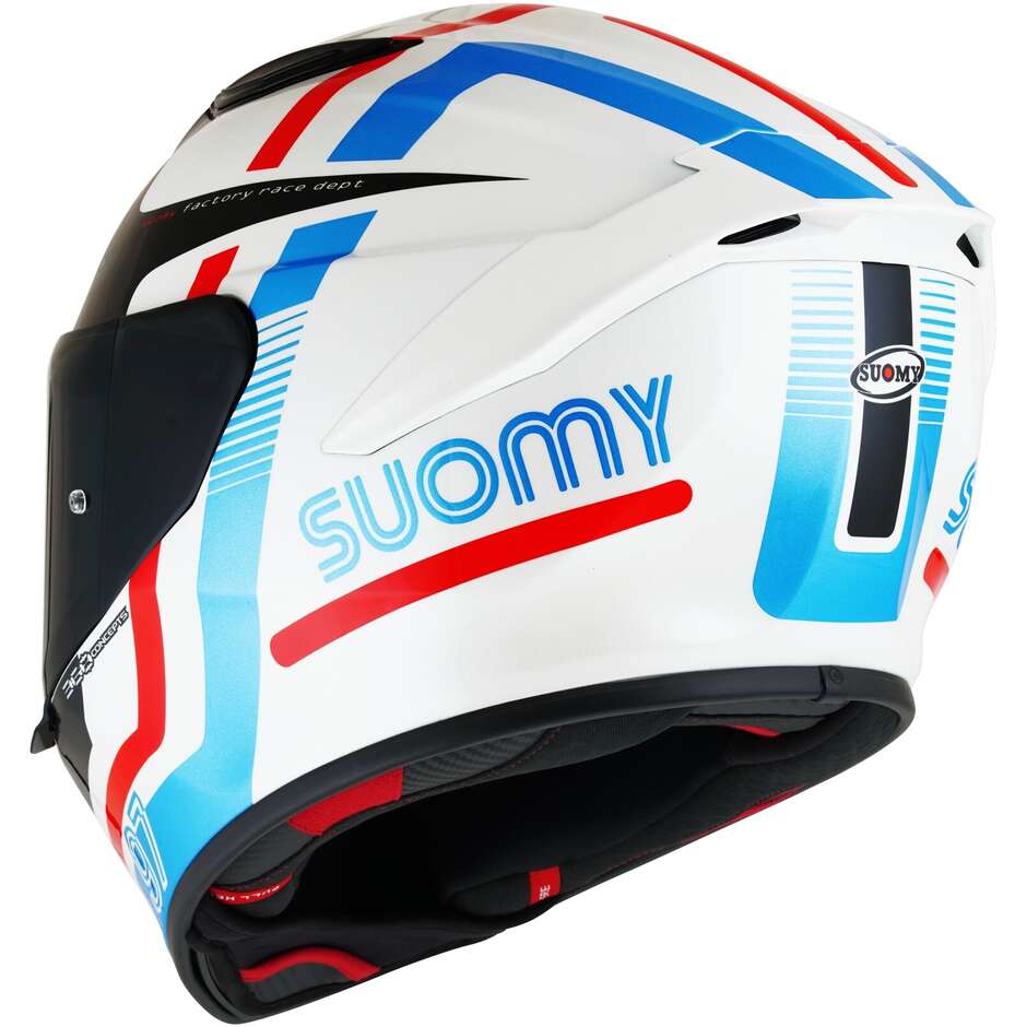 Integral Racing Moto Helmet Suomy TRACK-1 NINETY SEVEN White Red