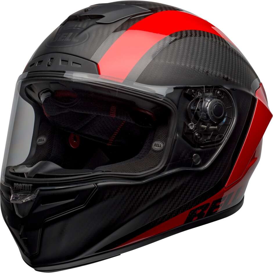 Integral Racing Motorcycle Helmet Bell RACE STAR DLX TANTRUM 2 Black Red Matt Glossy