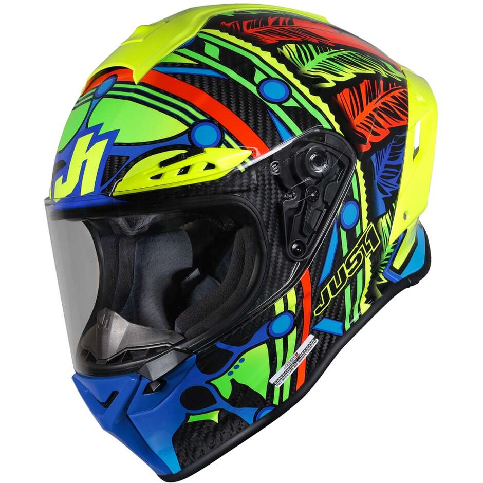 Integral Racing Motorcycle Helmet Just1 J-gpr Torres Replica Glossy Blue 22.06