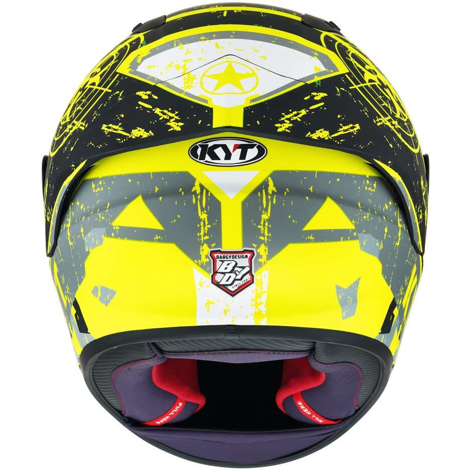 Integral Racing Motorcycle Helmet Kyt NZ-RACE BLAZING Matt Yellow