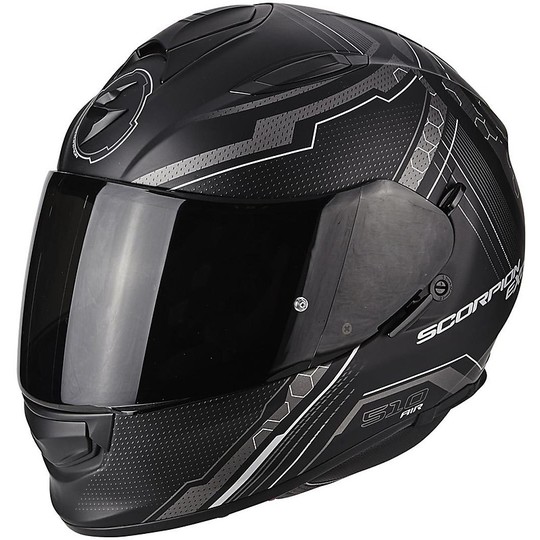 Integral Scorpion Exo-510 Moto Helmet Matt Black Silver