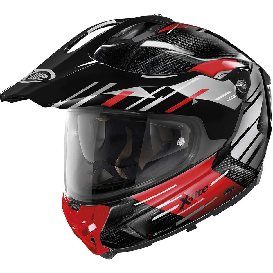 Integral Touring Motorcycle Helmet X-Lite X-552 UC N-Com WAYPOINT 019 Red