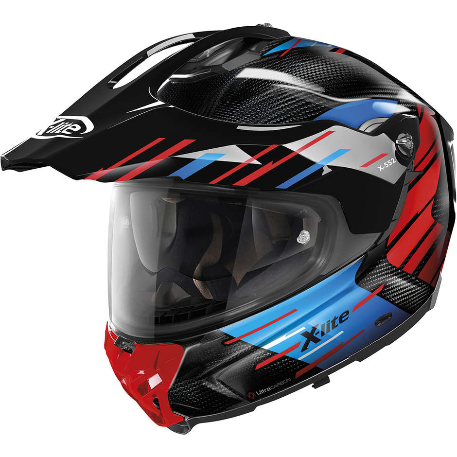 Integral Touring Motorcycle Helmet X-Lite X-552 UC N-Com WAYPOINT 021 Blue Red