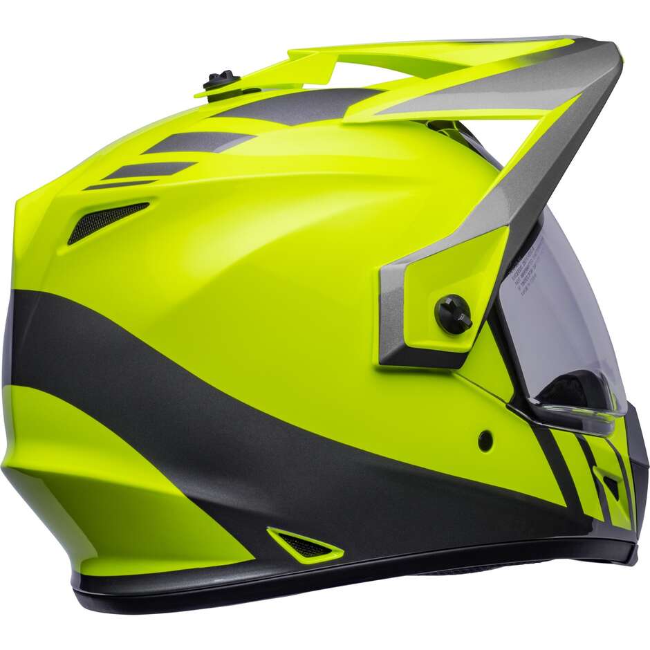 Integral Touring Motorradhelm Bell MX-9 ADVENTURE MIPS DASH Gelb Hohe Sichtbarkeit Grau