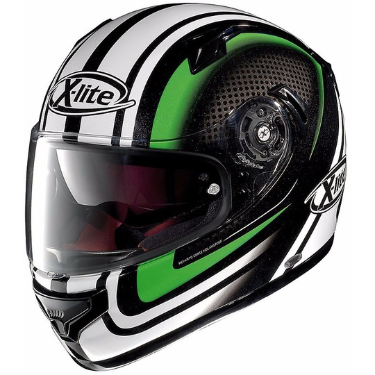 Integral X-Lite X-661 SlipStream N-Com 37 Helmet Black Green Glossy