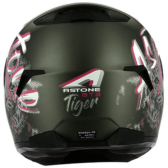 Integraler Motorradhelm Astone GT3 Tiger Pink