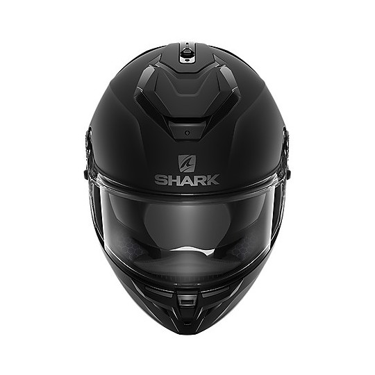 Integraler Motorradhelm aus Shark Fiber SPARTAN GT Blank Glossy Black