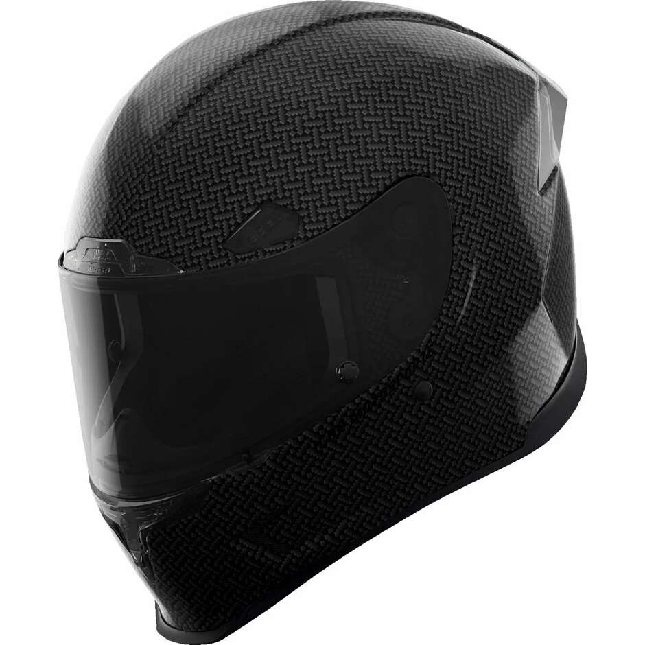 Integraler Motorradhelm Icon AIRFRAME PRO Carbon 4 Tress Schwarz