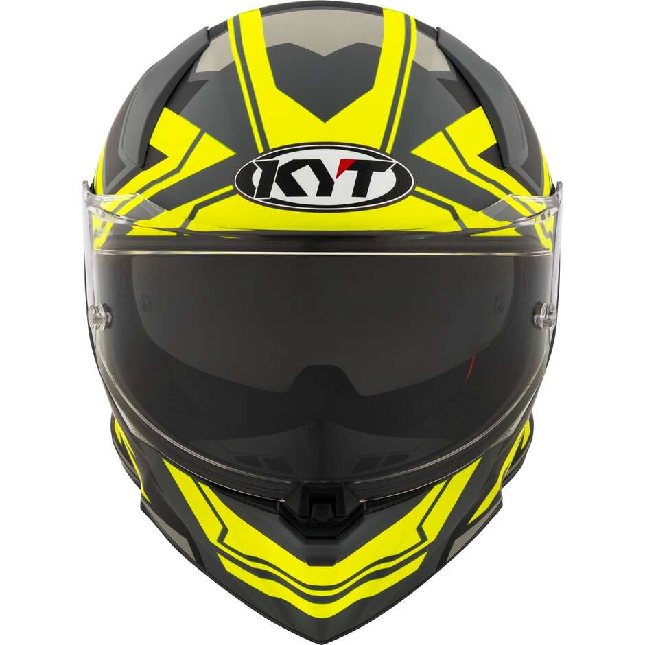 Integraler Motorradhelm Kyt R2R OCTANE Mattgelb
