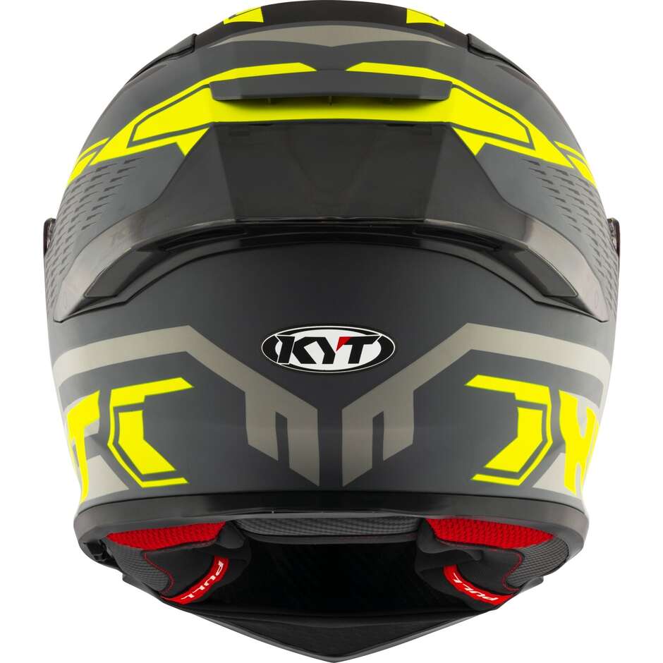 Integraler Motorradhelm Kyt R2R OCTANE Mattgelb