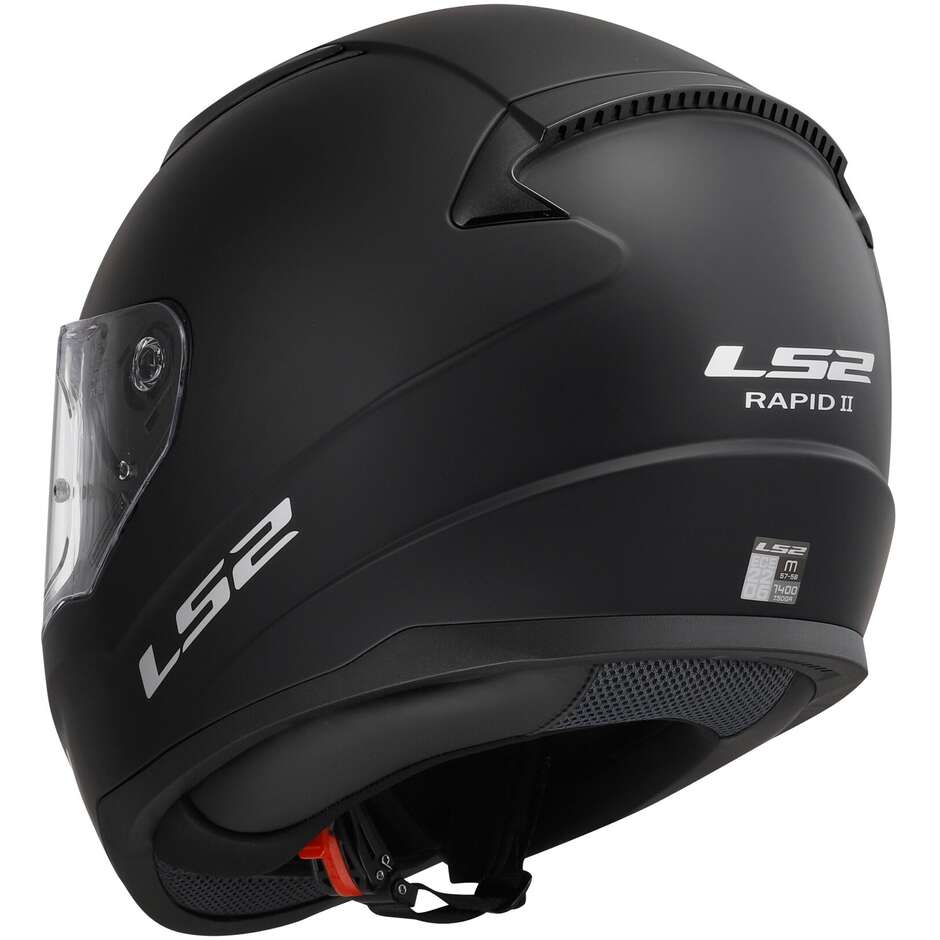 Integraler Motorradhelm Ls2 FF353 RAPID 2 Solid Matt Black