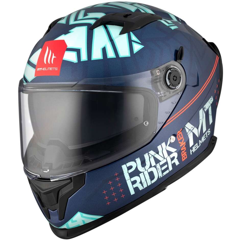 Integraler Motorradhelm Mt Helmets BRAKER SV PUNK RIDER C7 Glänzend
