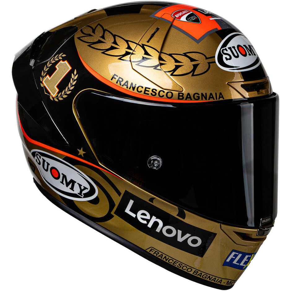Integraler Rennmotorradhelm Suomy SR-GP PECCO WORLD CHAMPION 2022 GOLD LE