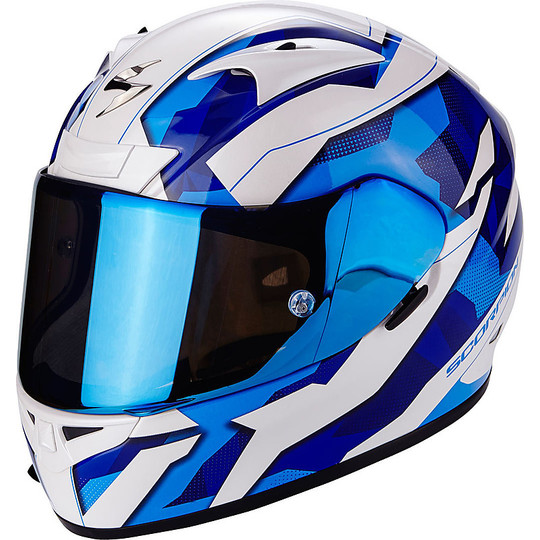 Integralhelm Moto Scorpion Exo-710 Air Furio Blau