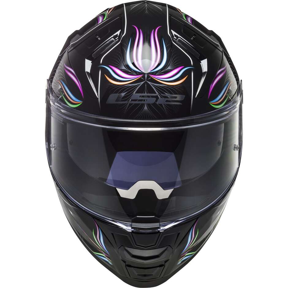 Integralhelm Motorrad In HPFC Ls2 FF811 VECTOR II Tropical Schwarz Weiß