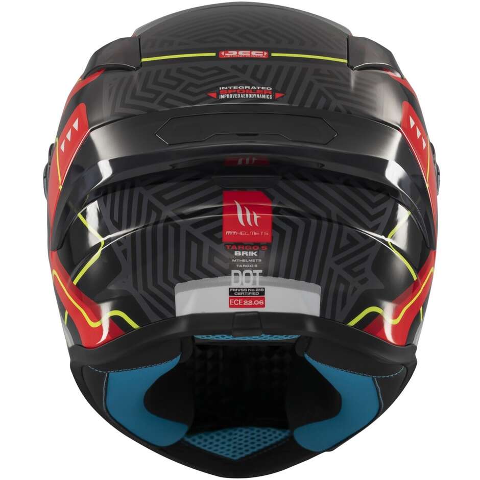 Integralhelm Motorrad Mt Helmets TARGO S BRIK C5 Glossy