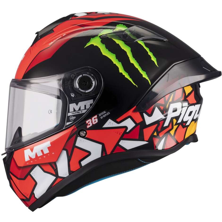 Integralhelm MT Helmets TARGO S PIQUERAS B5 Glänzend Rot