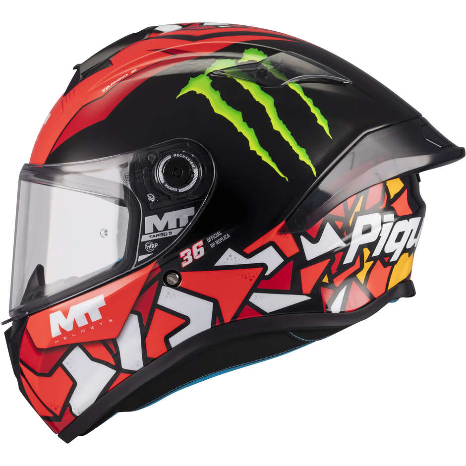 Integralhelm MT Helmets TARGO S PIQUERAS B5 Glänzend Rot