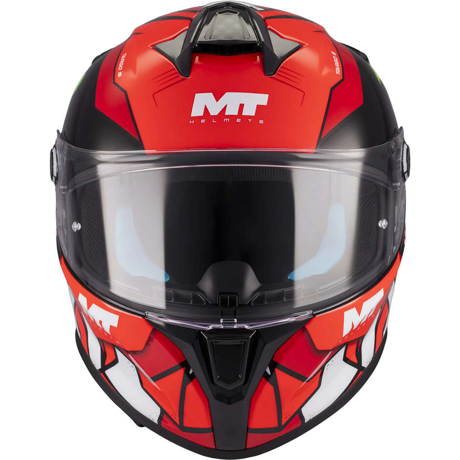 Integralhelm MT Helmets TARGO S PIQUERAS B5 Glänzend Rot