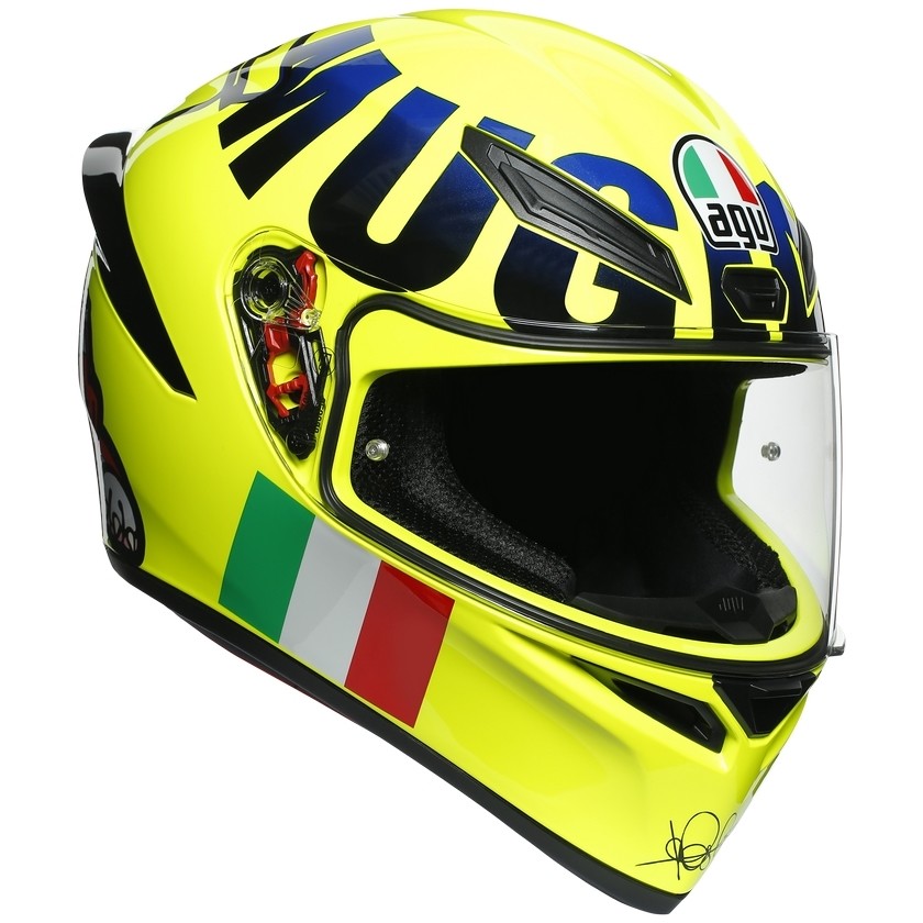 Integrierter Motorradhelm AGV K-1 Top ROSSI MUGELLO 2016