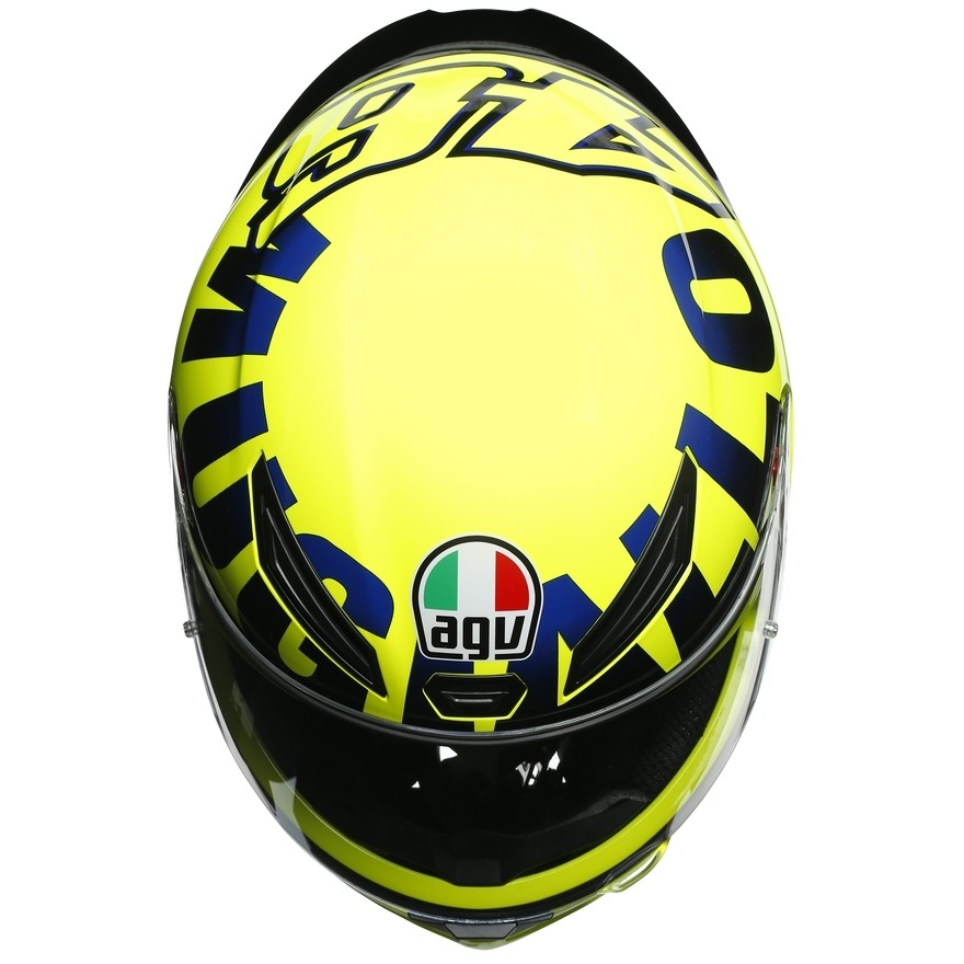 Integrierter Motorradhelm AGV K-1 Top ROSSI MUGELLO 2016