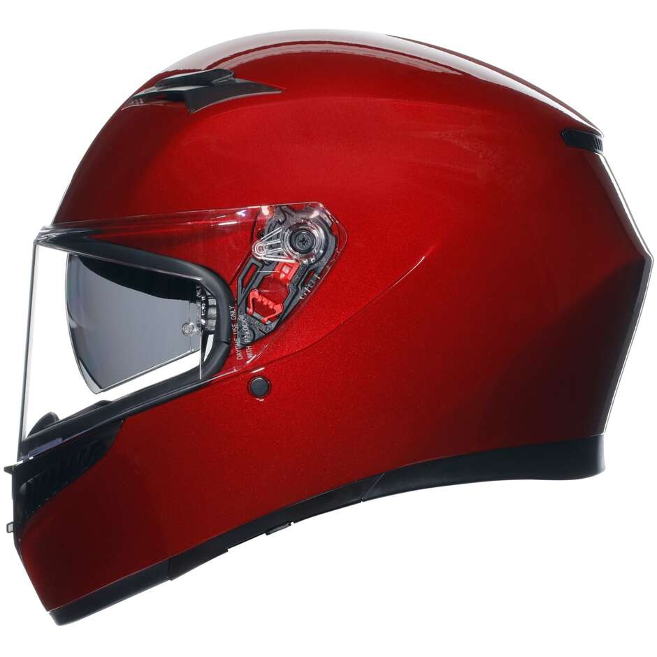 Integrierter Motorradhelm Agv K3 Mono Competizione Rot