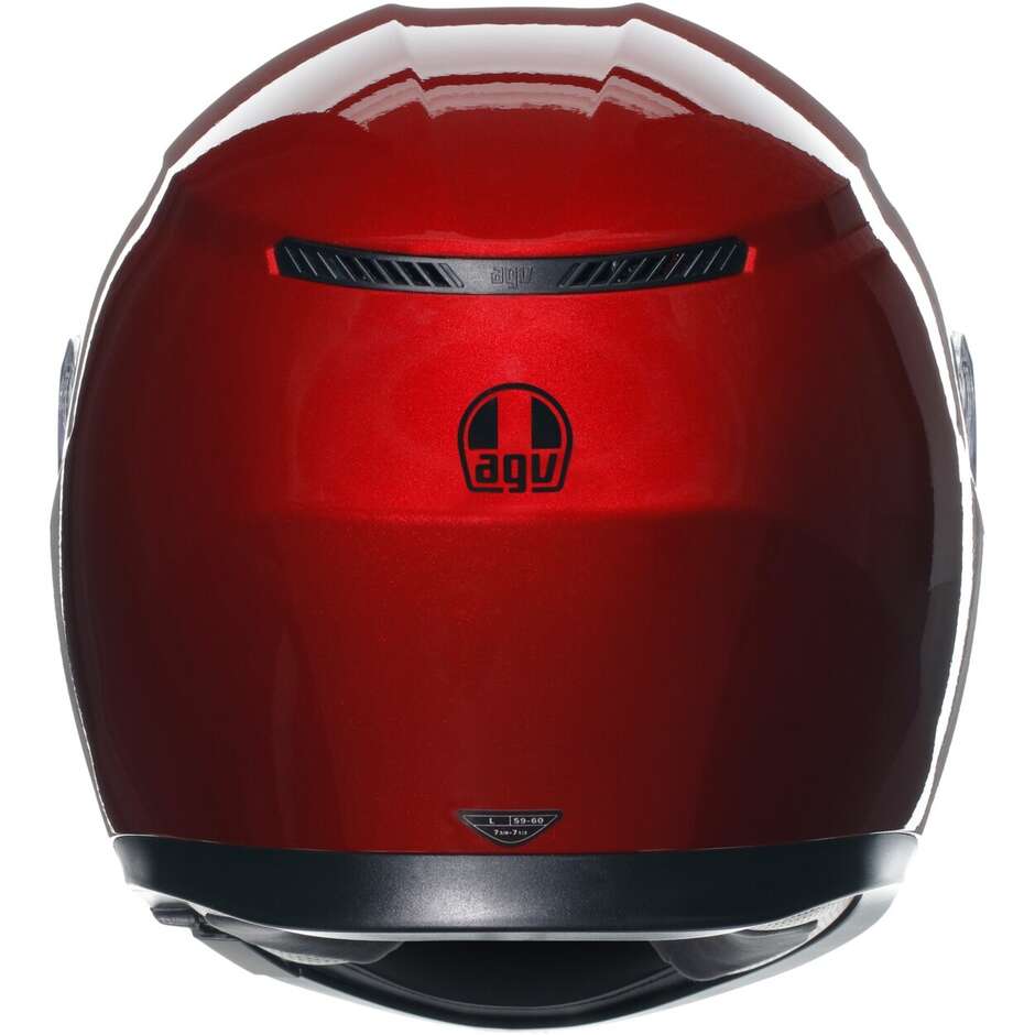 Integrierter Motorradhelm Agv K3 Mono Competizione Rot