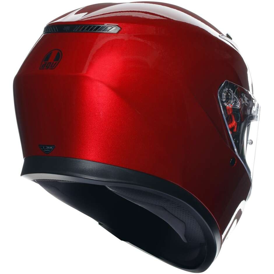 Integrierter Motorradhelm Agv K3 Mono Competizione Rot